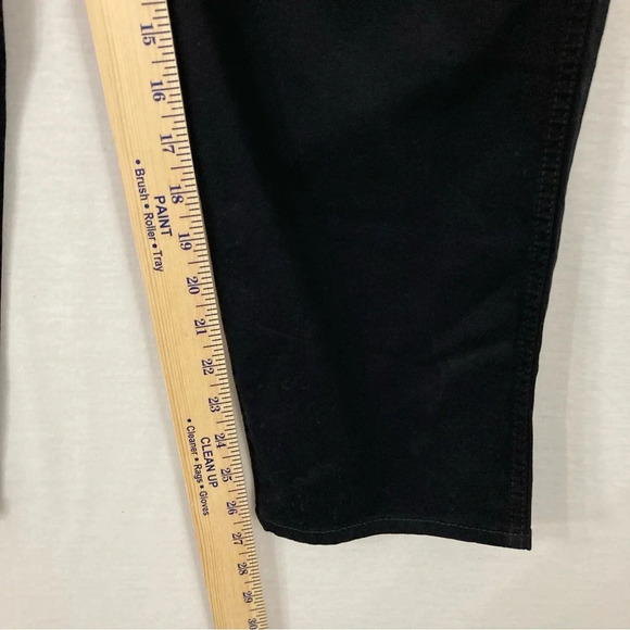 New Gloria Vanderbilt Black Straight Leg High Rise Pull-on Pants size 12 - Picture 6 of 8